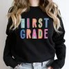 Hustle And Heart NC First Grade Colorful Graphic Tee