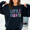 Hustle And Heart NC Colorful Block Mascots Little Giants Colorful Graphic Tee