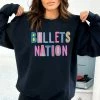 Hustle And Heart NC Bullets Nation Colorful Graphic Tee Colorful Block Mascots