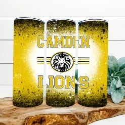 Hustle & Heart NC Camden Lions Bleach Completed 20oz Skinny Tumbler Tumbler Of The Week