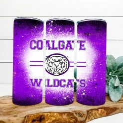 Hustle & Heart NC Coalgate Wildcats Bleach Completed 20oz Skinny Tumbler