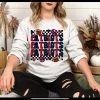 Hustle And Heart NC Patriots Retro Stacked Mascot Graphic Tee