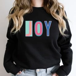 Hustle And Heart NC Joy Colorful Graphic Tee