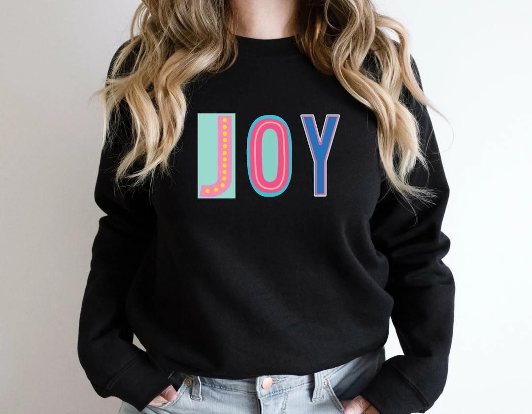 Hustle And Heart NC Joy Colorful Graphic Tee