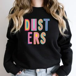 Hustle And Heart NC Dusters Colorful Graphic Tee