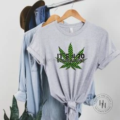 Hustle & Heart NC It's 420 Somewhere Graphic Tee 420 & Cannabis