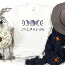 Hustle & Heart NC Transfers It's Just A Phase Moon Cycle - SUBLIMATION TRANSFER