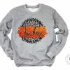 Hustle & Heart NC Jackets Orange/Black With White Outline