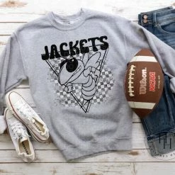 Hustle & Heart NC Jackets Triangle Mascot Screenprint