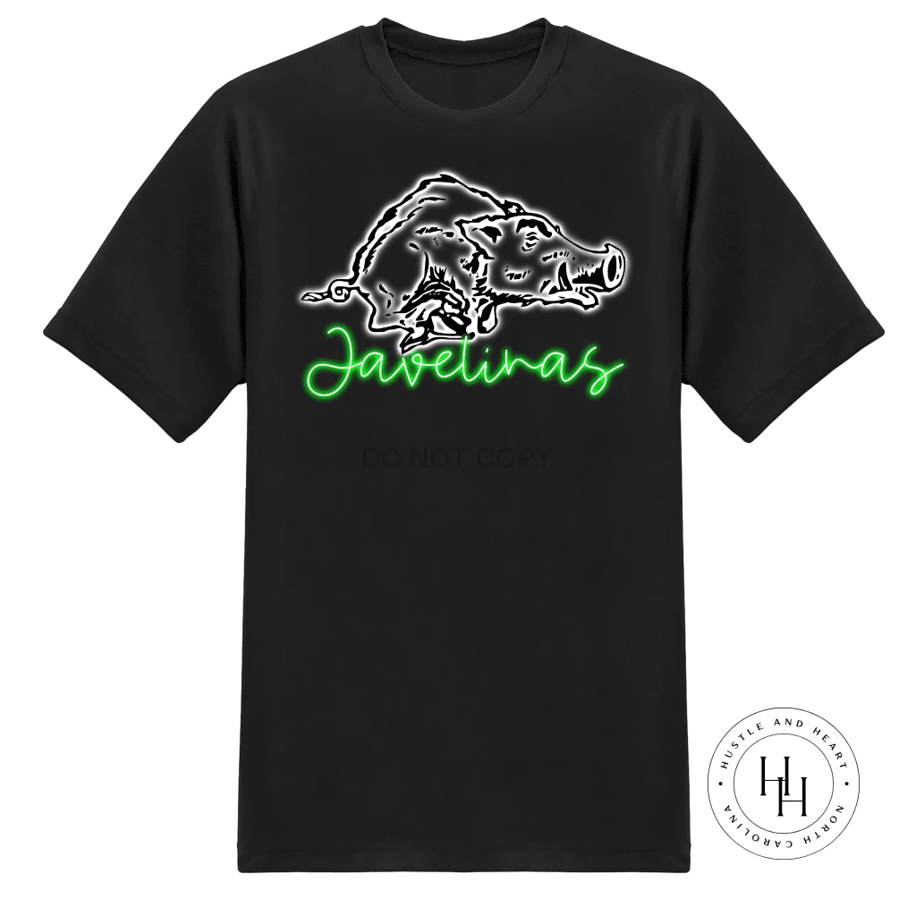 Hustle & Heart NC Neon Mascots Javelinas Neon Mascot