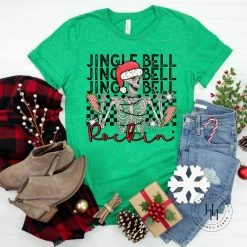 Hustle & Heart NC Christmas Jingle Bell Graphic Tee