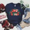 Hustle & Heart NC Joy To The World Graphic Tee Christmas