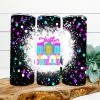 Hustle & Heart NC Just Chilin Neon Splatter Completed 20oz Skinny Tumbler