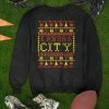 Hustle & Heart NC Kansas City Ugly Sweater Graphic Tee Christmas