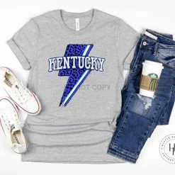 Hustle And Heart NC Lightning Bolt Designs Kentucky Lightning Bolt Graphic Tee