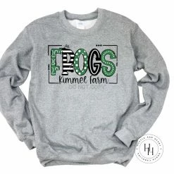 Hustle & Heart NC School Doodle Designs Kimmel Farm Frogs Doodle Graphic Tee