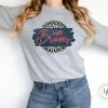Hustle & Heart NC Lady Braves Grey Leopard Faux Glitter Leopard Circle Designs