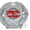 Hustle & Heart NC Lady Reds Grey Leopard Circle