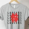 Hustle & Heart NC Customizable Name Tees Lancers Repeating Mascot Graphic Tee