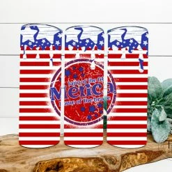 Hustle & Heart NC Land Of The Free Merica Completed 20oz Skinny Tumbler Tumbler Of The Week