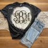 Hustle & Heart NC Leopard Vine Monogram Graphic Tee