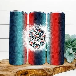 Hustle & Heart NC Let Freedom Ring Completed 20oz Skinny Tumbler Tumbler Of The Week