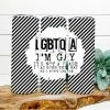 Hustle & Heart NC LGBTQIA I'm Gay Completed 20oz Skinny Tumbler