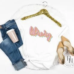 Hustle & Heart NC Library Retro - SUBLIMATION TRANSFER Transfers