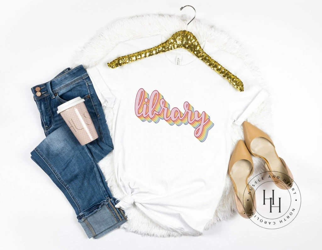 Hustle & Heart NC Library Retro - SUBLIMATION TRANSFER Transfers