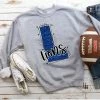 Hustle & Heart NC School Doodle Designs Lions Glitter Varsity Doodle