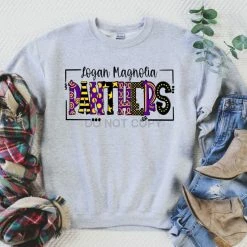 Hustle & Heart NC School Doodle Designs Logan Magnolia Panthers Doodle Graphic Tee