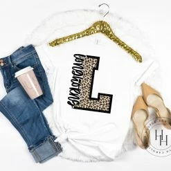 Hustle & Heart NC Longhorns Leopard Team Mascot Screenprint Transfer Transfers