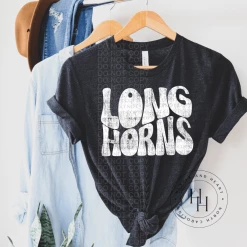 Hustle & Heart NC Transfers Longhorns Retro Screenprint Transfer