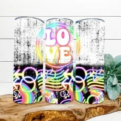 Hustle & Heart NC LOVE Grudge Pride Completed 20oz Skinny Tumbler