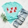Hustle & Heart NC Valentine's Day Lover Babe Retro Graphic Tee