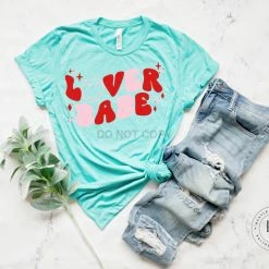 Hustle & Heart NC Valentine's Day Lover Babe Retro Graphic Tee