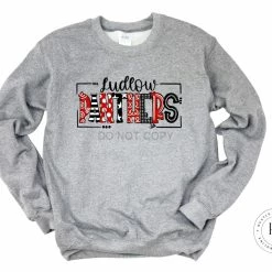 Hustle & Heart NC Ludlow Panthers Doodle Graphic Tee