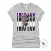 Hustle And Heart NC Lulu Lav Lightning Bolt Graphic Tee Lightning Bolt Designs