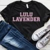 Hustle And Heart NC Faux Chenille And Glitter Letter Patch Tees Lulu Lavender Faux Chenille Letters Graphic Tee