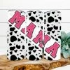 Hustle & Heart NC Mama Cow Print Pink Completed 20oz Skinny Tumbler