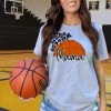 Hustle & Heart NC Mama Half Basketball Graphic Tee