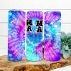 Hustle & Heart NC Mama Lighting Bolt Tie Dye Completed 20oz Skinny Tumbler Tumbler Of The Week