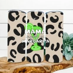 Hustle & Heart NC Tumbler Of The Week Mama Needs A Margarita Completed 20oz Skinny Tumbler