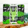 Hustle & Heart NC Tumbler Of The Week Mama Neon Green Skeleton Completed 20oz Skinny Tumbler
