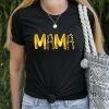 Hustle & Heart NC Mama Softball/Leopard Graphic Tee Mother's Day
