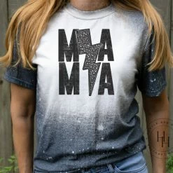 Hustle & Heart NC Mama/Mini Lightning Bolt - SUBLIMATION TRANSFER