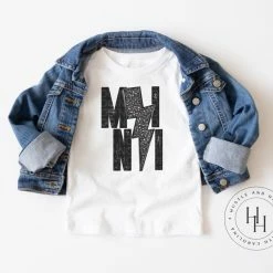 Hustle & Heart NC Mama/Mini Lightning Bolt - SUBLIMATION TRANSFER