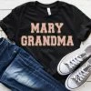 Hustle And Heart NC Mary Grandma Faux Chenille Letters Graphic Tee