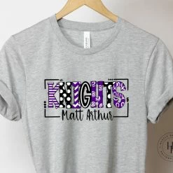 Hustle & Heart NC Matt Arthur Knights Doodle Graphic Tee