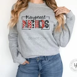 Hustle & Heart NC School Doodle Designs Maypearl Panthers Doodle Graphic Tee